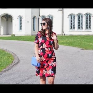 J. Crew Pink Floral Sheath Dress